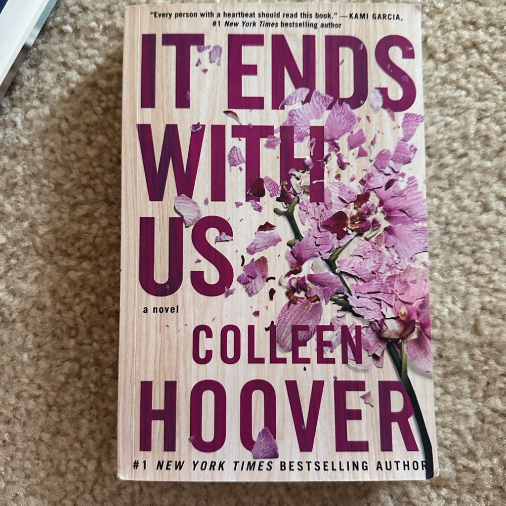 's 'It Ends With Us' with Pink Floral Cover